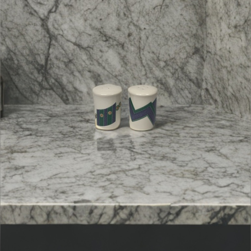 Vintage Mikasa Intaglio "Life Style" ceramic salt and pepper shakers